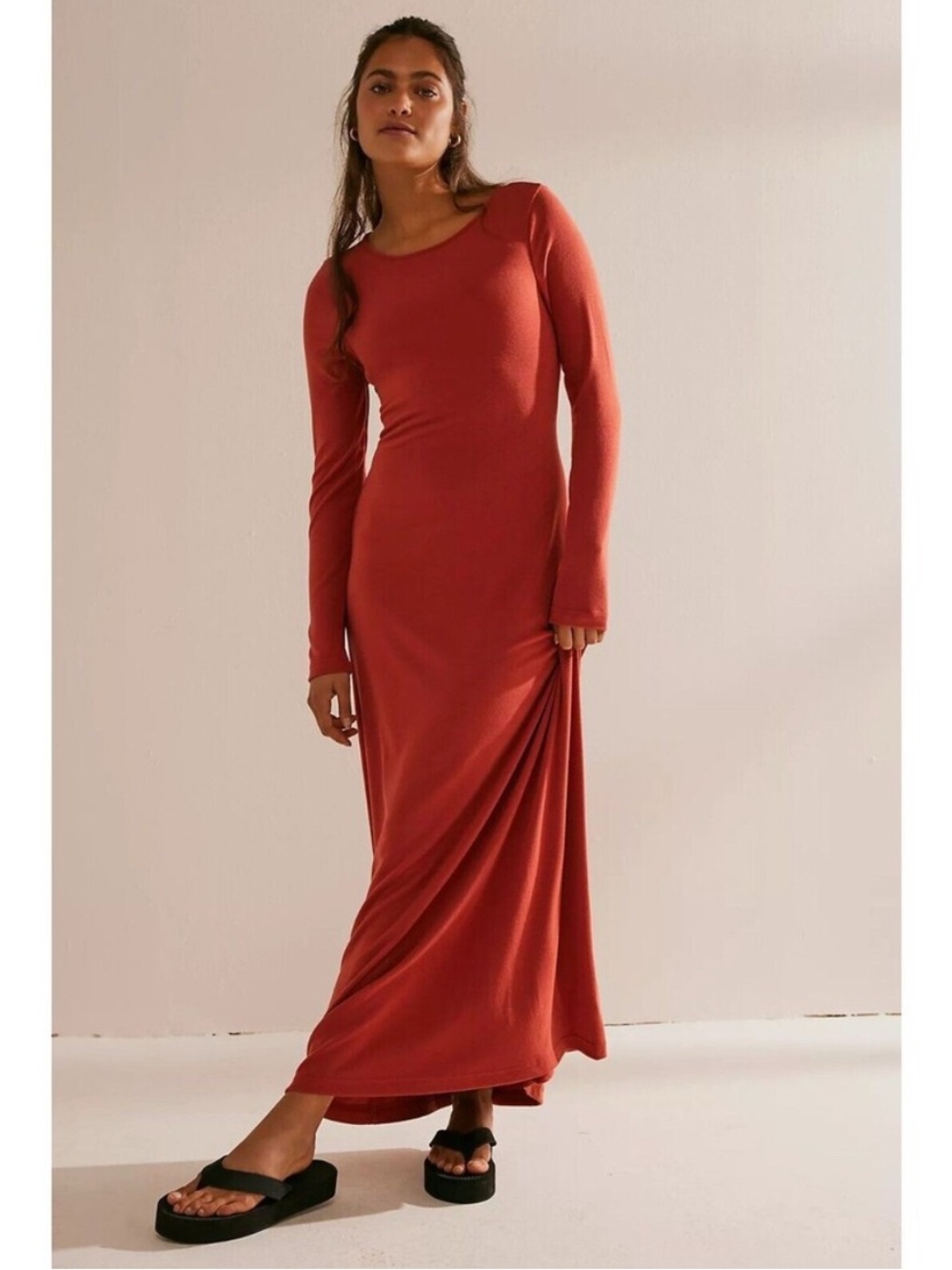 Free People Aubre Open-Back Essential Maxi Dress